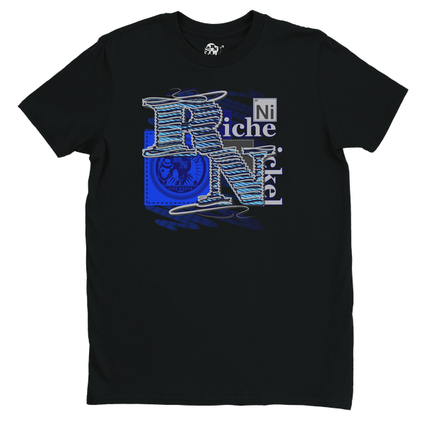 Threaded Nickel-Blue Berry Tee