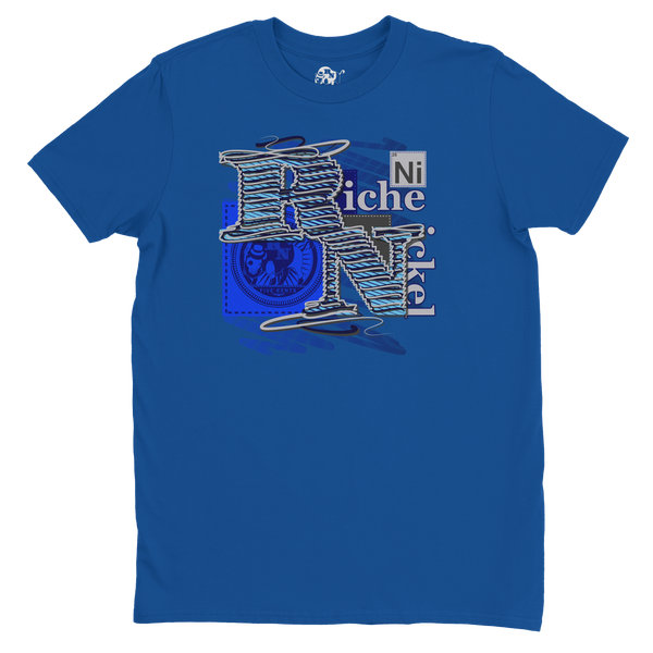 Threaded Nickel-Blue Berry Tee