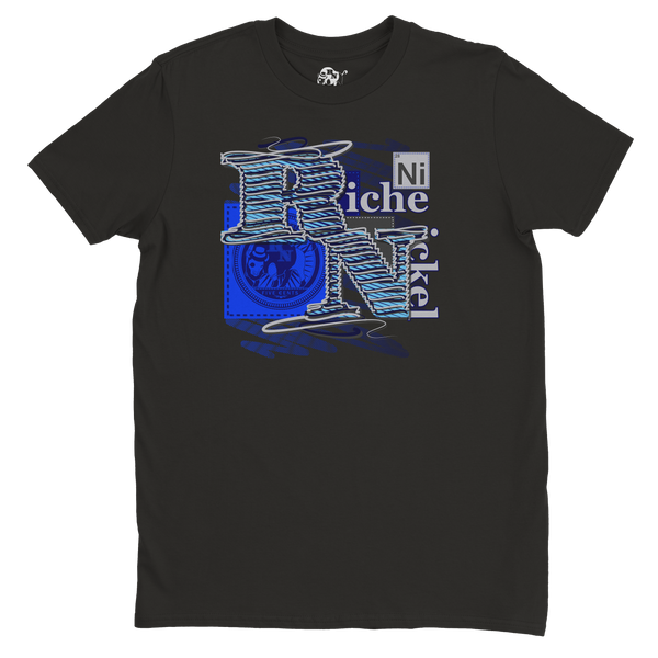 Threaded Nickel-Blue Berry Tee