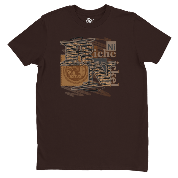 Threaded Nickel-Chocolate Tee