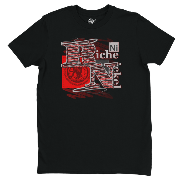Threaded Nickel-Red Velvet Tee