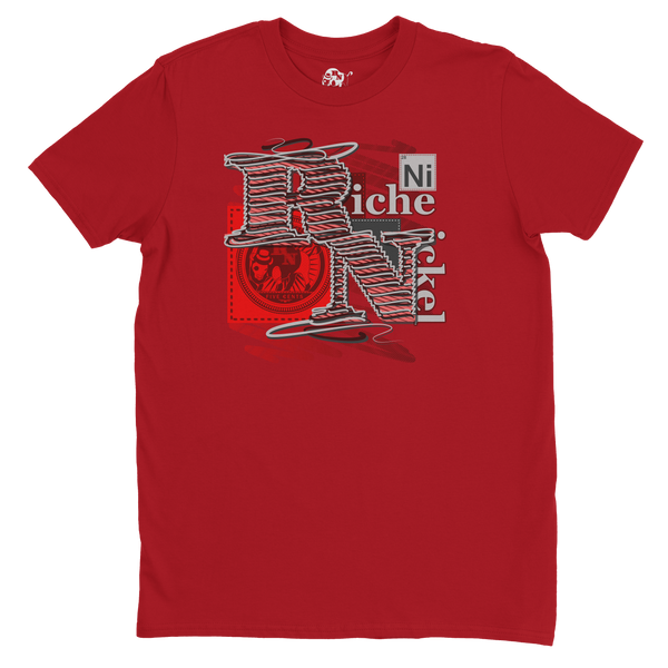 Threaded Nickel-Red Velvet Tee