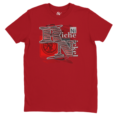 Threaded Nickel-Red Velvet Tee