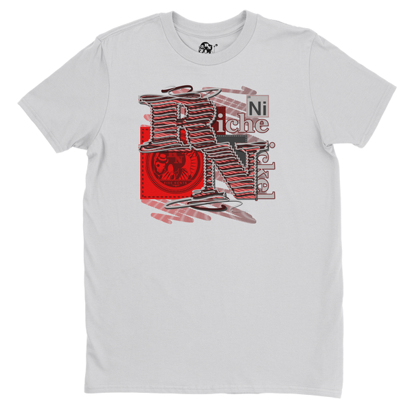 Threaded Nickel-Red Velvet Tee