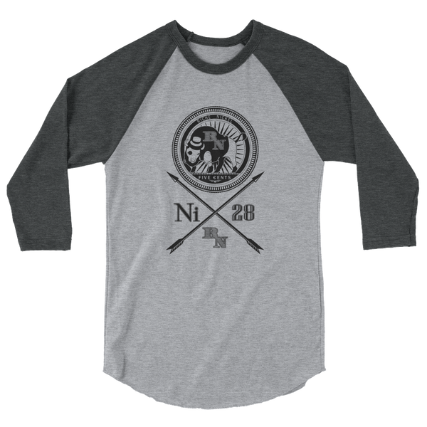 Crossed Nickel Raglan Tee