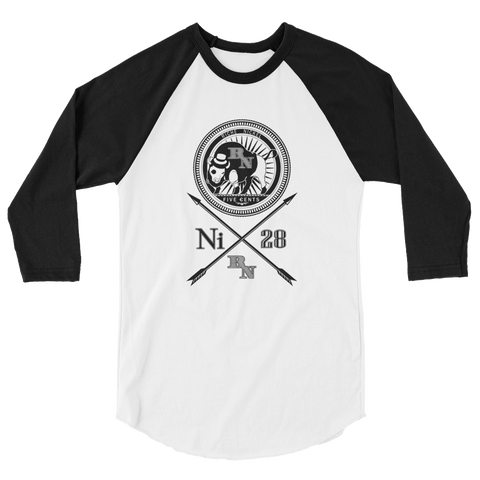 Crossed Nickel Raglan Tee