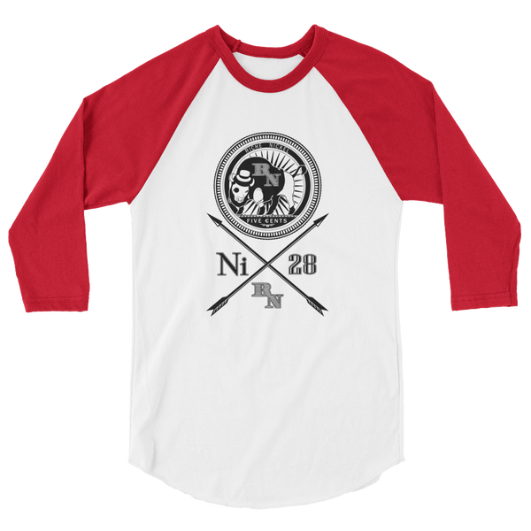 Crossed Nickel Raglan Tee